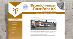 Desktop Screenshot of betonbohrungen-feihe.de